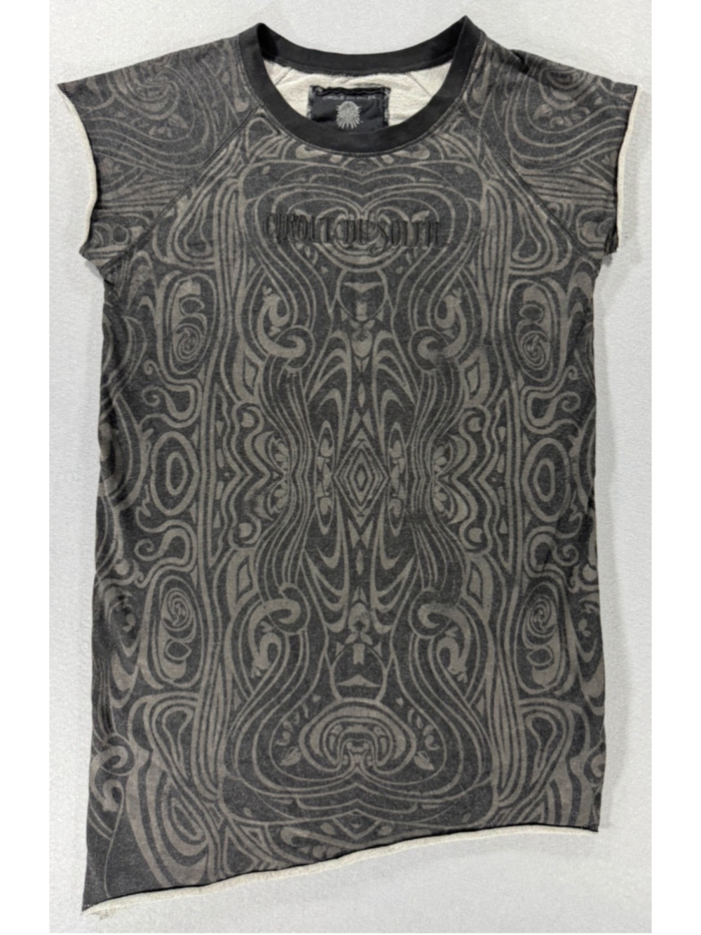 Cirque Du Soleil Abstract Patterned Grey and Black Shirt